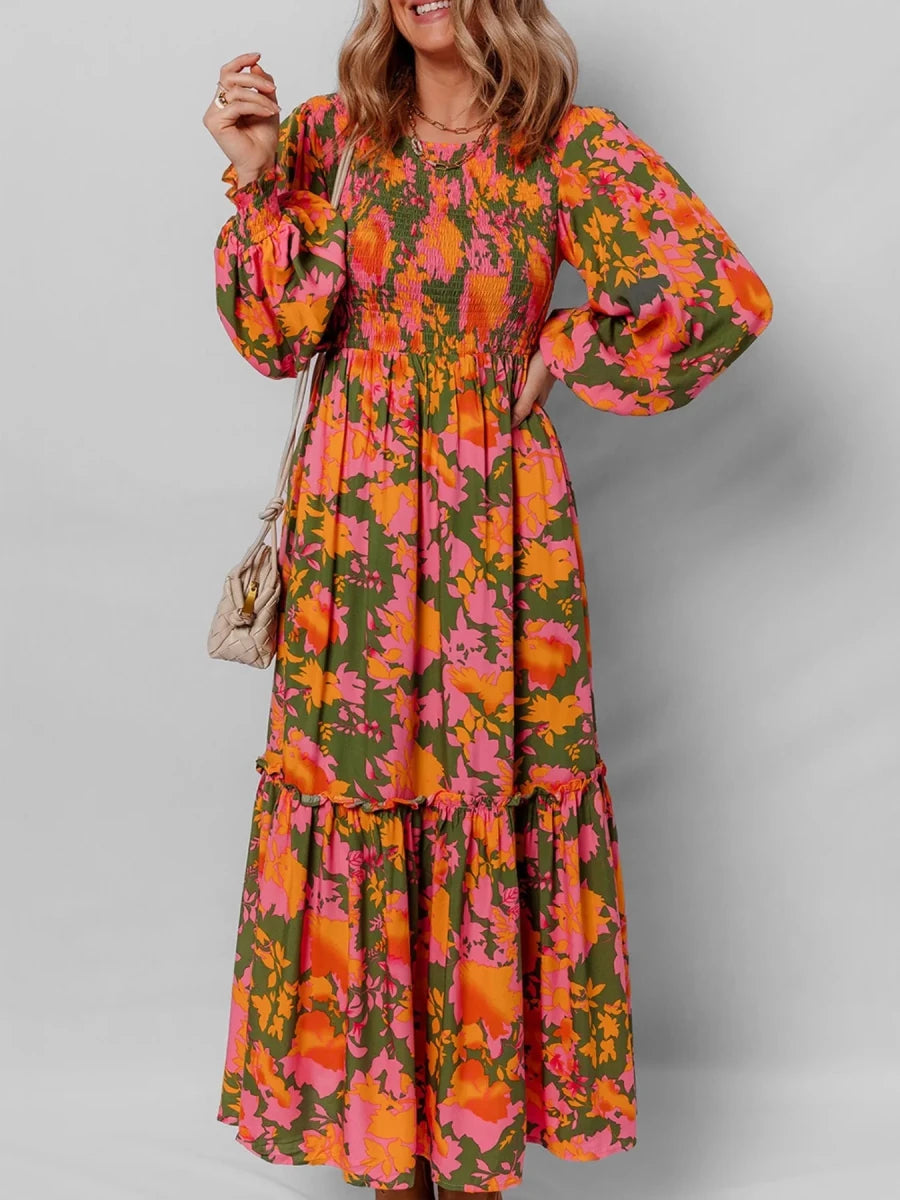 Garden Romance Floral Maxi - Brick + Boho