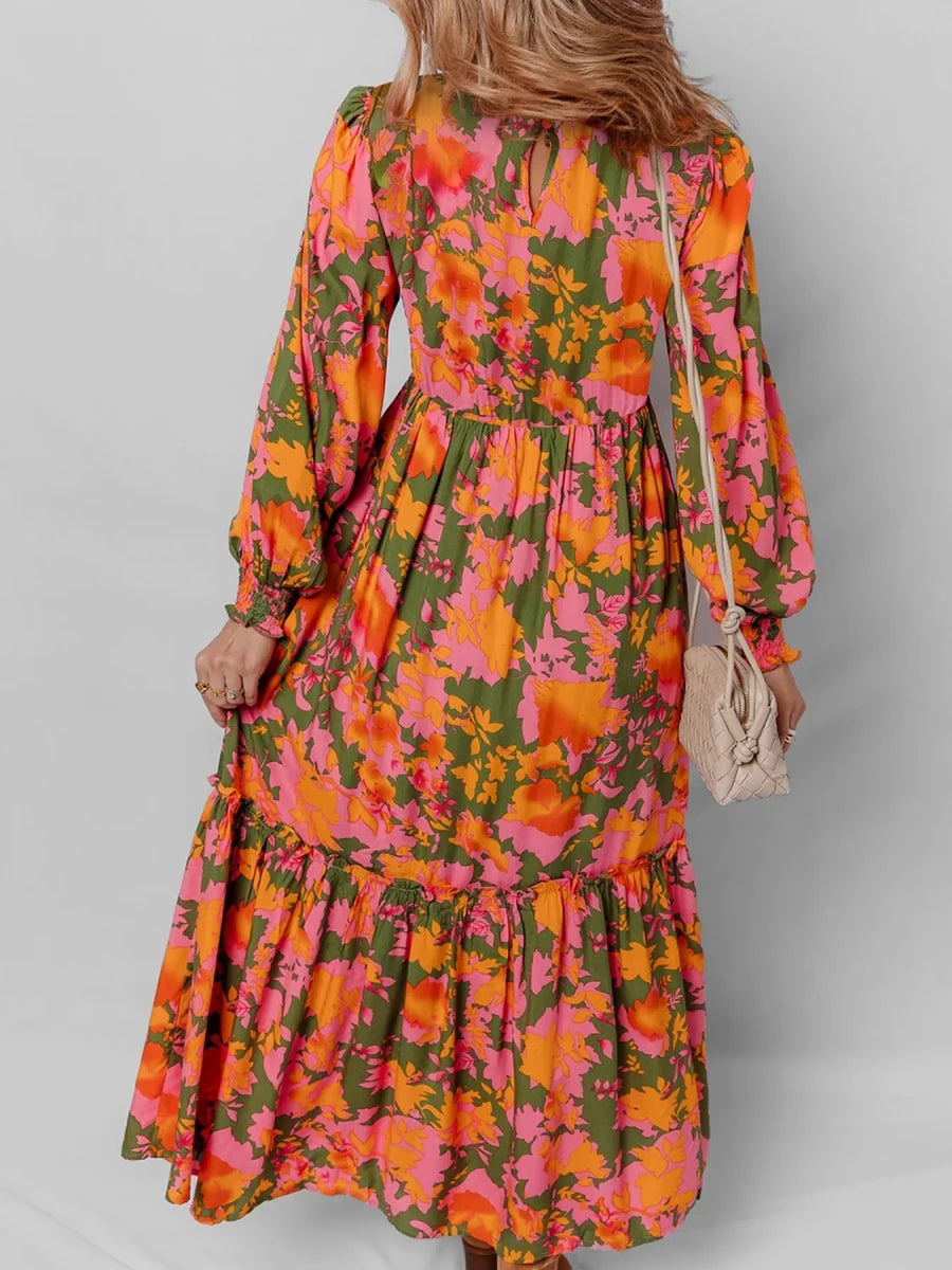 Garden Romance Floral Maxi - Brick + Boho