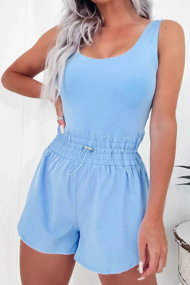 Getaway Scoop Neck Romper - Brick + Boho