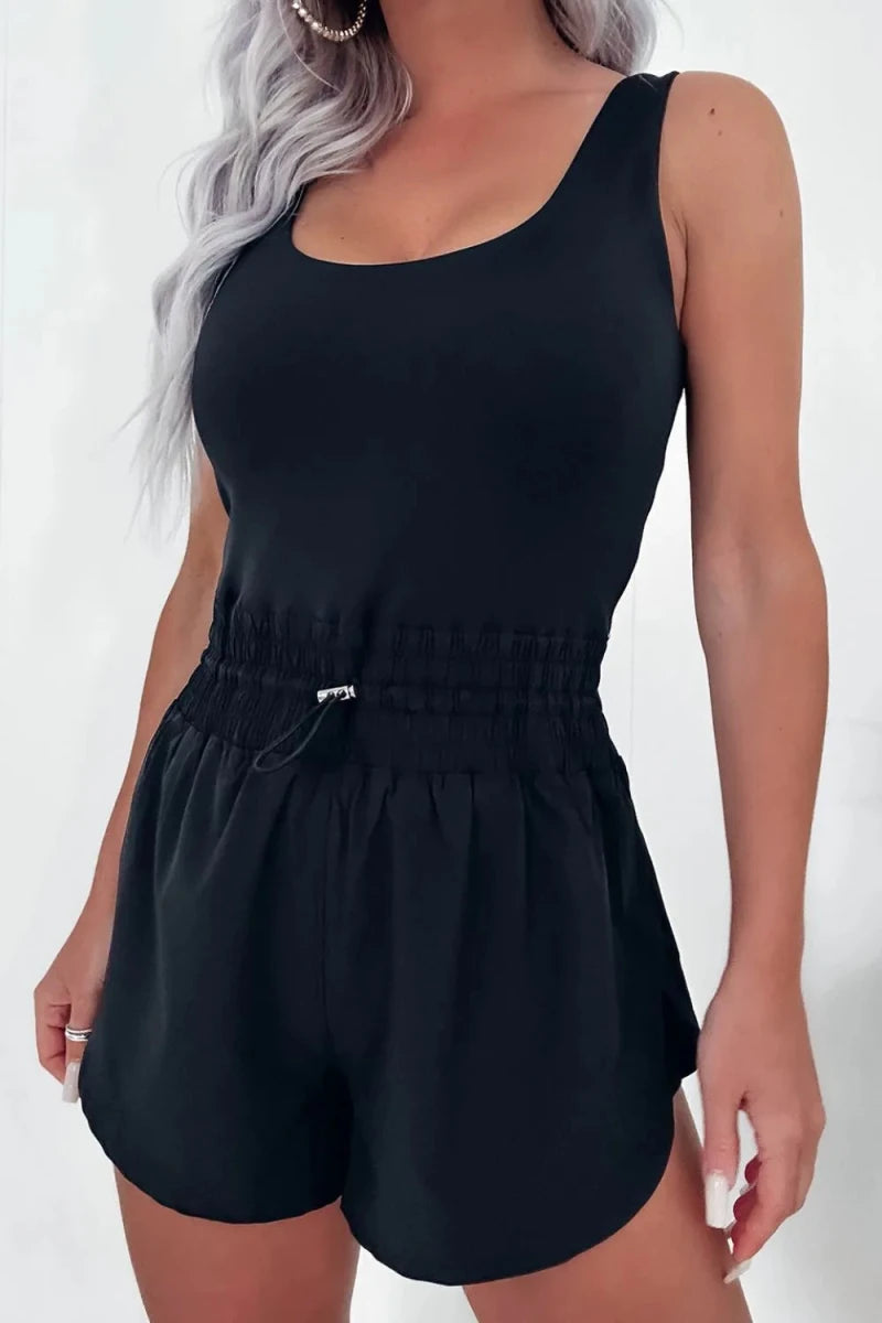 Getaway Scoop Neck Romper - Brick + Boho
