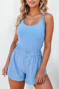 Getaway Scoop Neck Romper - Brick + Boho