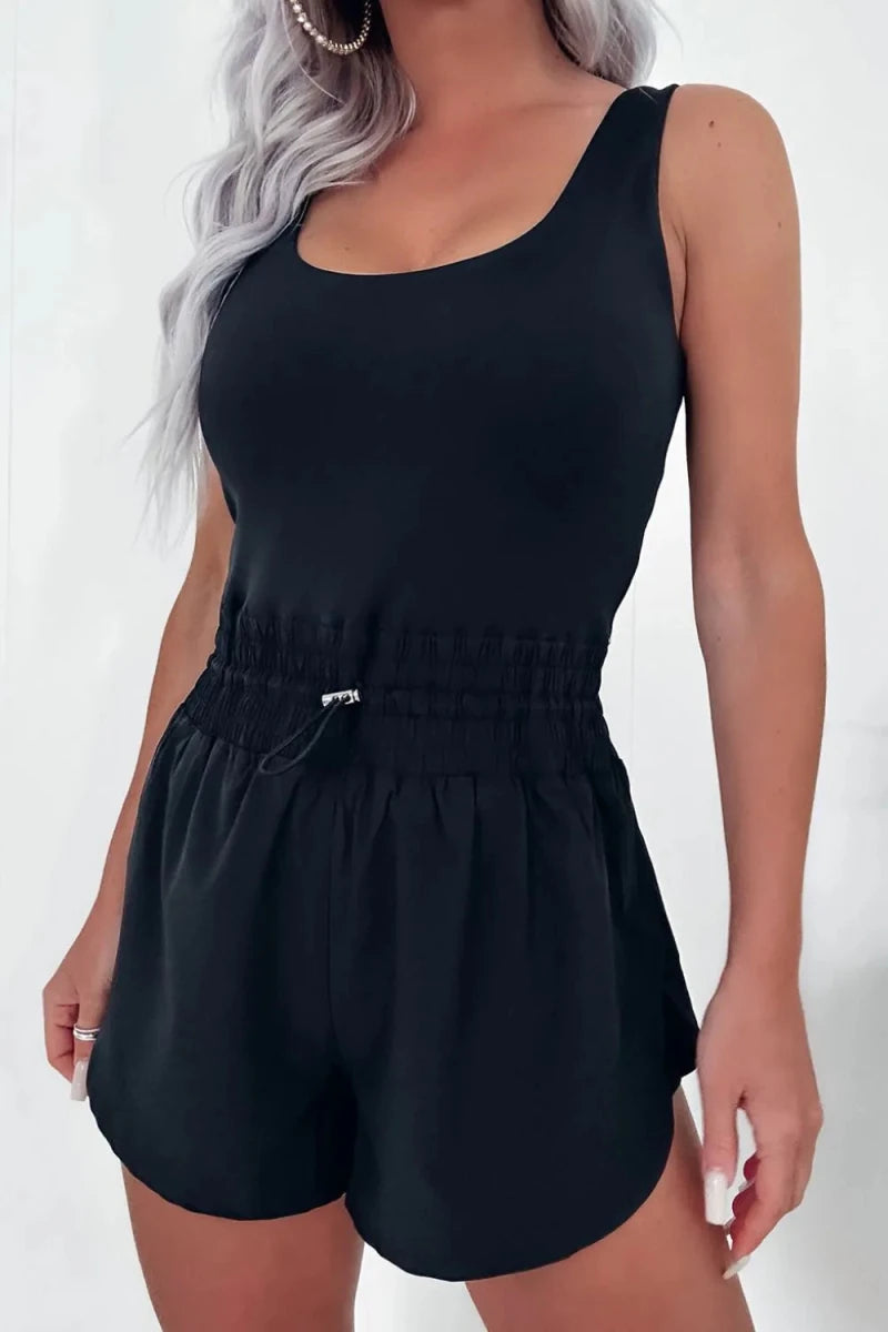 Getaway Scoop Neck Romper - Brick + Boho