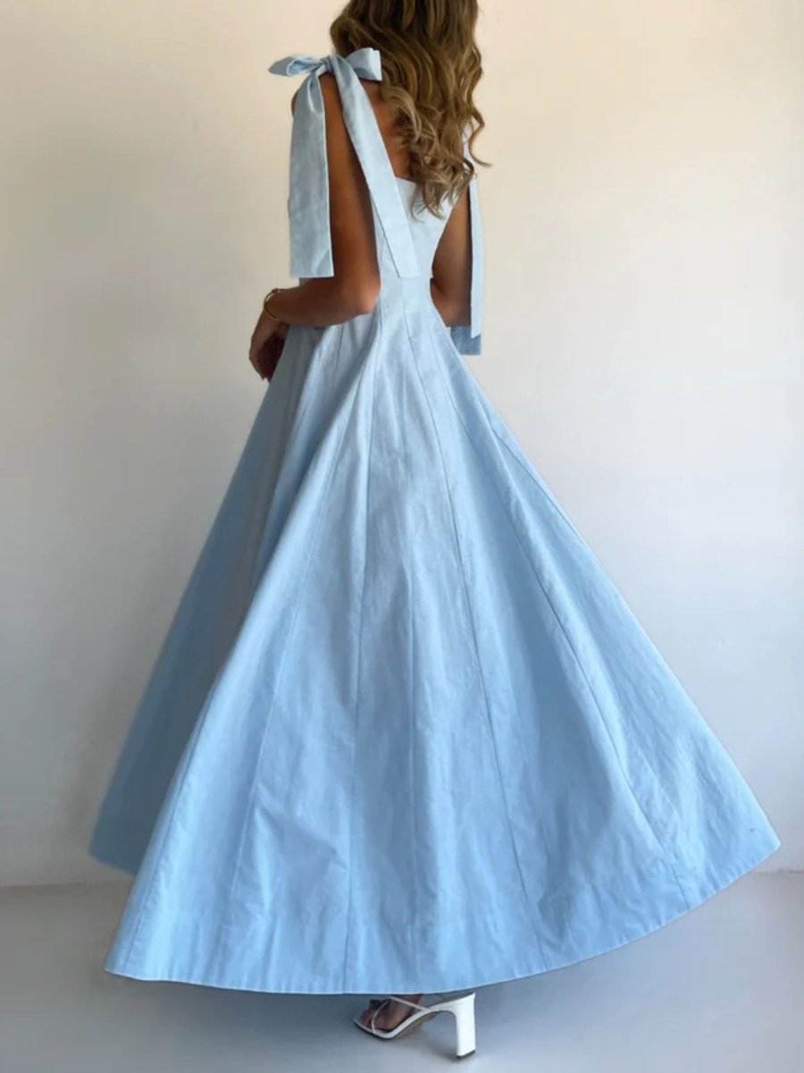 Gradient Tie Shoulder Maxi Dress - Brick + Boho
