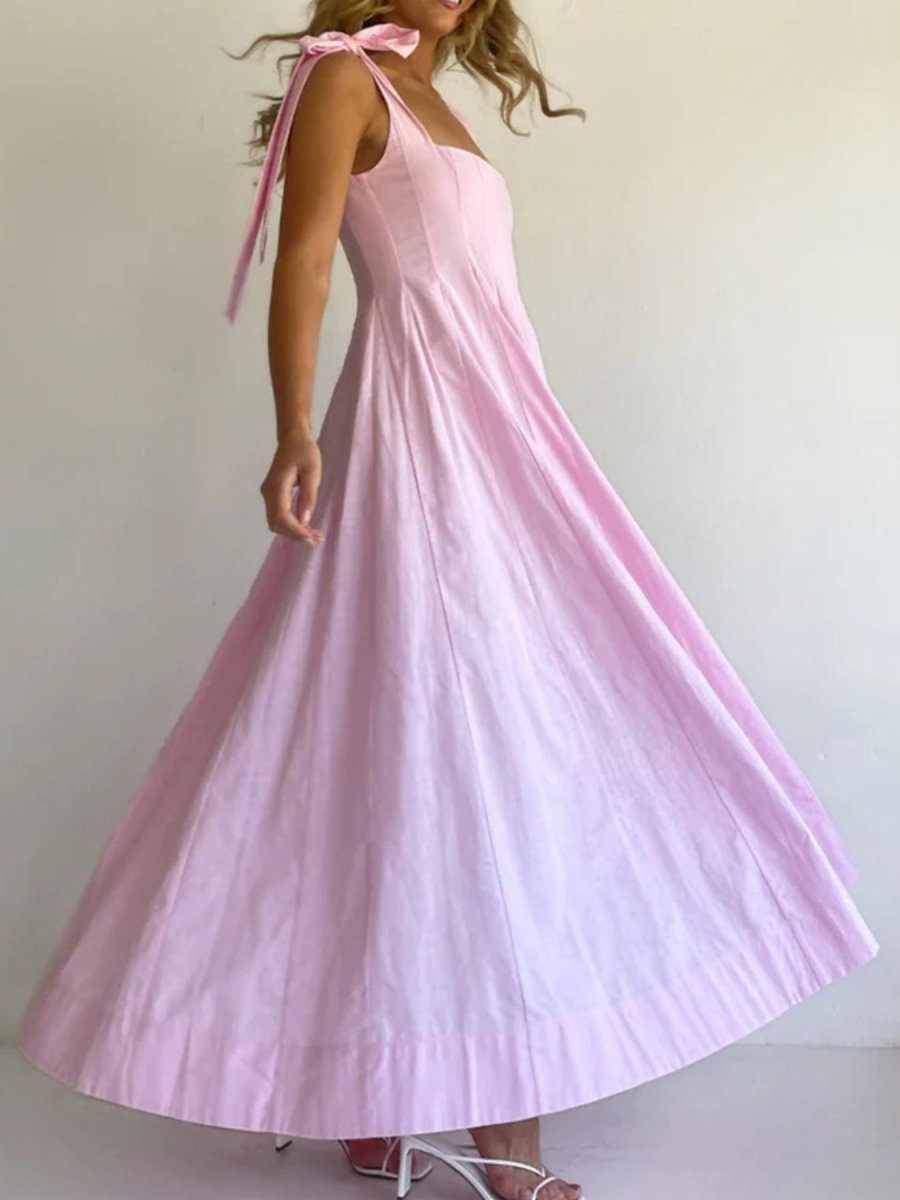 Gradient Tie Shoulder Maxi Dress - Brick + Boho