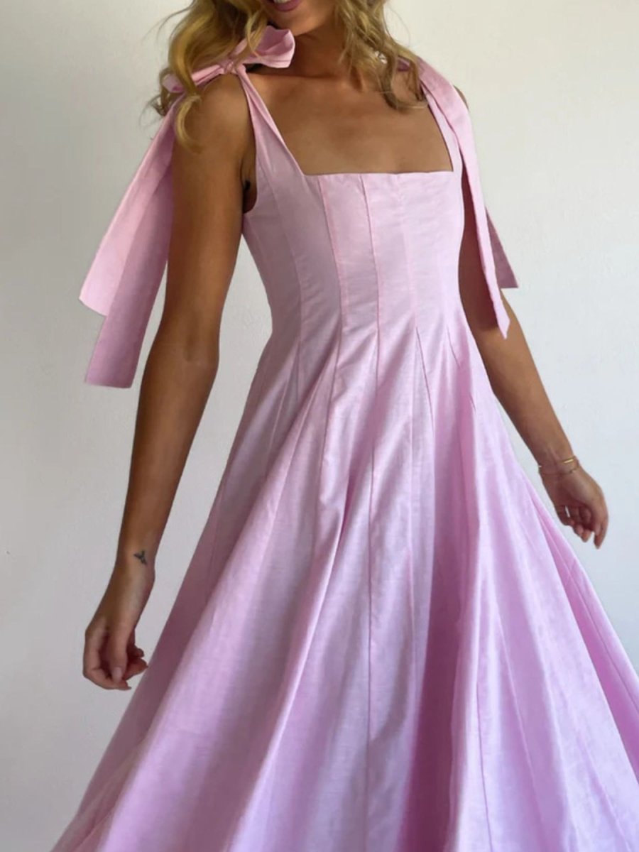 Gradient Tie Shoulder Maxi Dress - Brick + Boho