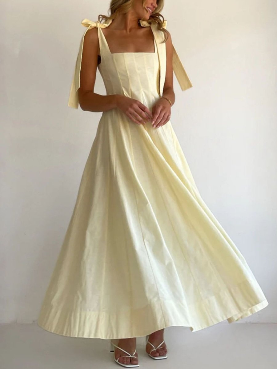 Gradient Tie Shoulder Maxi Dress - Brick + Boho
