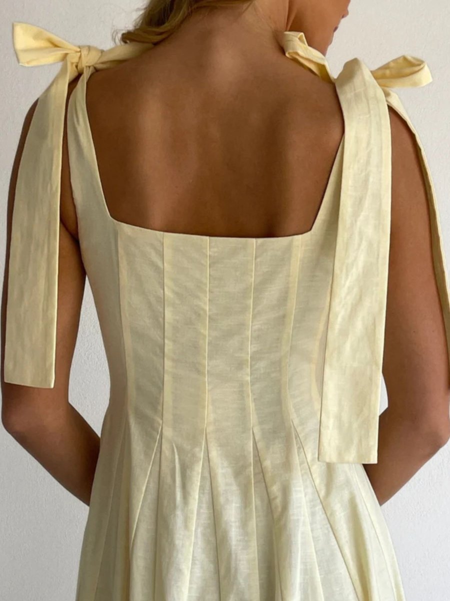 Gradient Tie Shoulder Maxi Dress - Brick + Boho