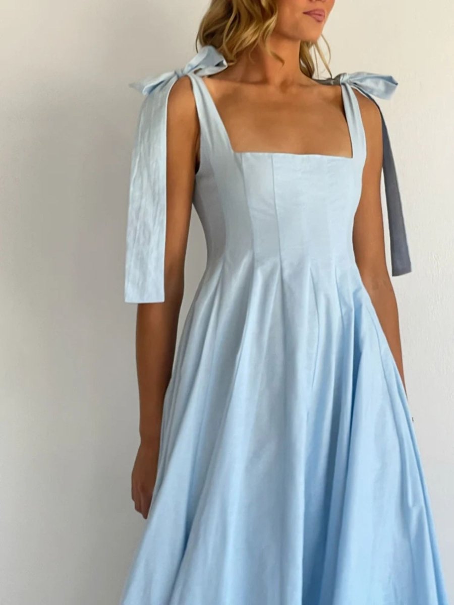 Gradient Tie Shoulder Maxi Dress - Brick + Boho