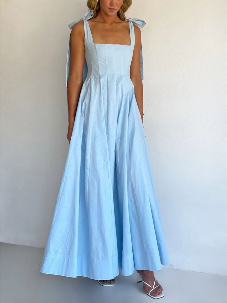 Gradient Tie Shoulder Maxi Dress - Brick + Boho
