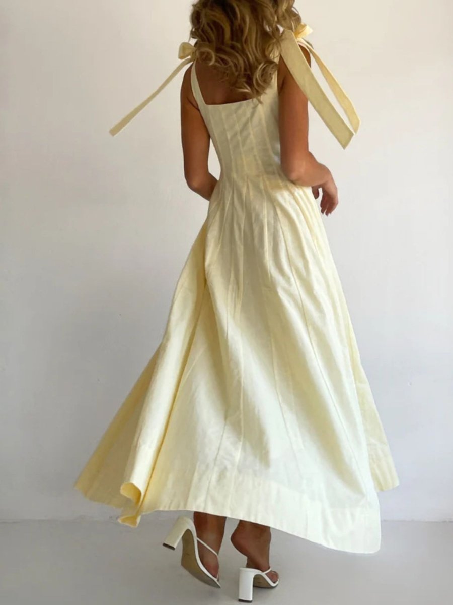 Gradient Tie Shoulder Maxi Dress - Brick + Boho