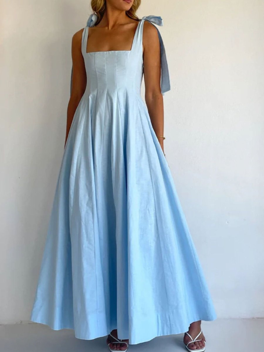 Gradient Tie Shoulder Maxi Dress - Brick + Boho