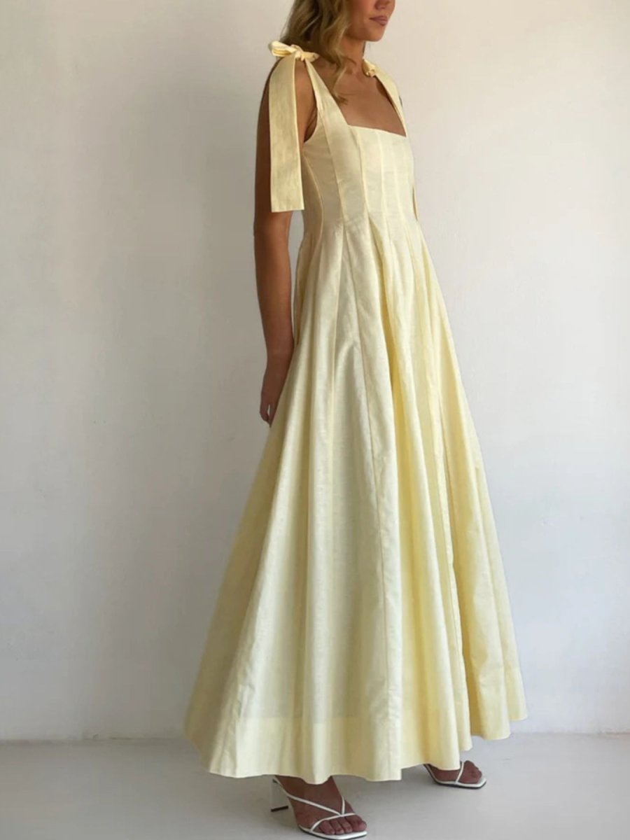 Gradient Tie Shoulder Maxi Dress - Brick + Boho