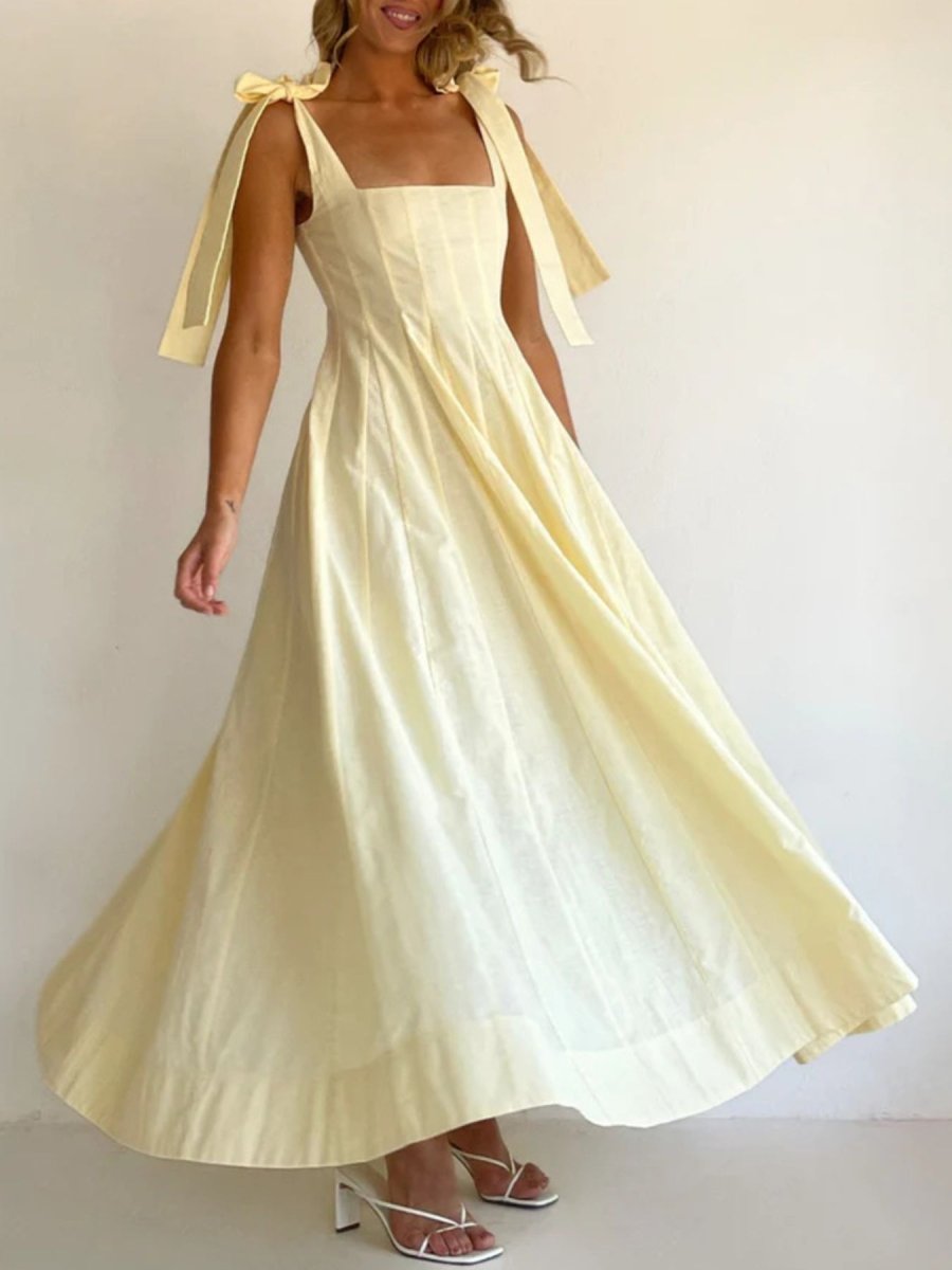 Gradient Tie Shoulder Maxi Dress - Brick + Boho