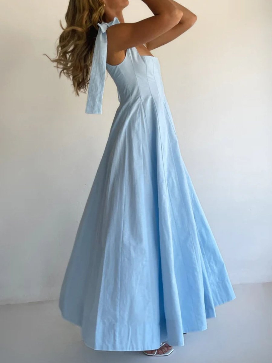 Gradient Tie Shoulder Maxi Dress - Brick + Boho