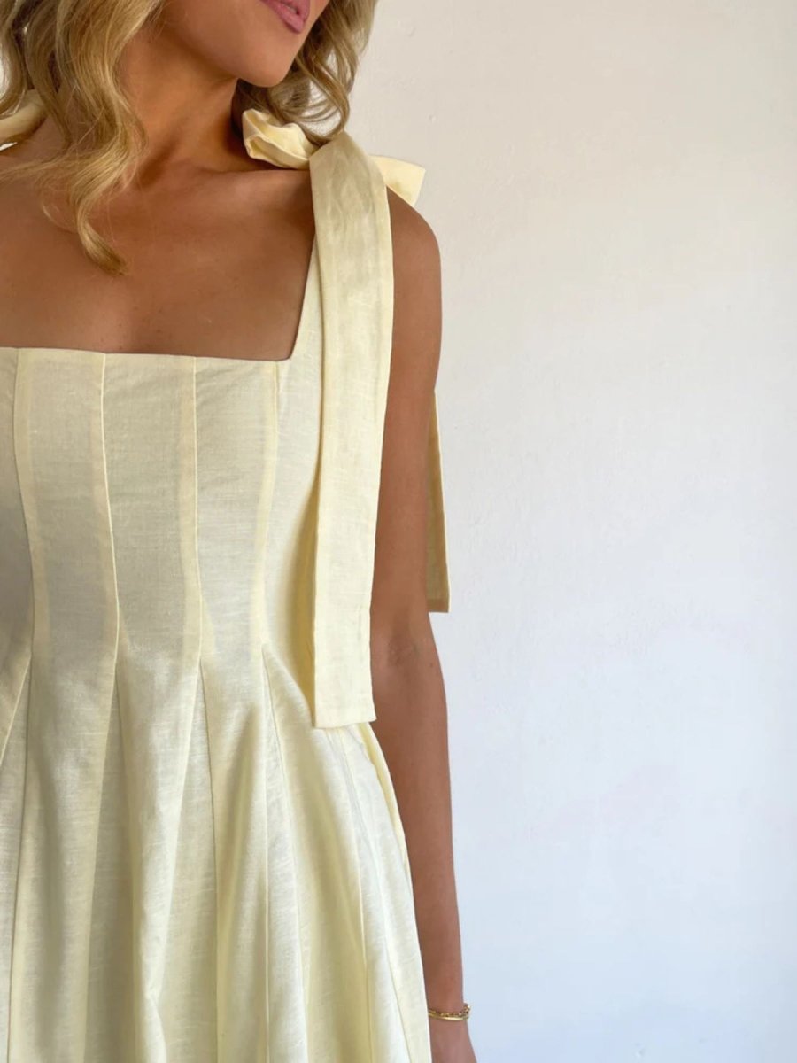 Gradient Tie Shoulder Maxi Dress - Brick + Boho