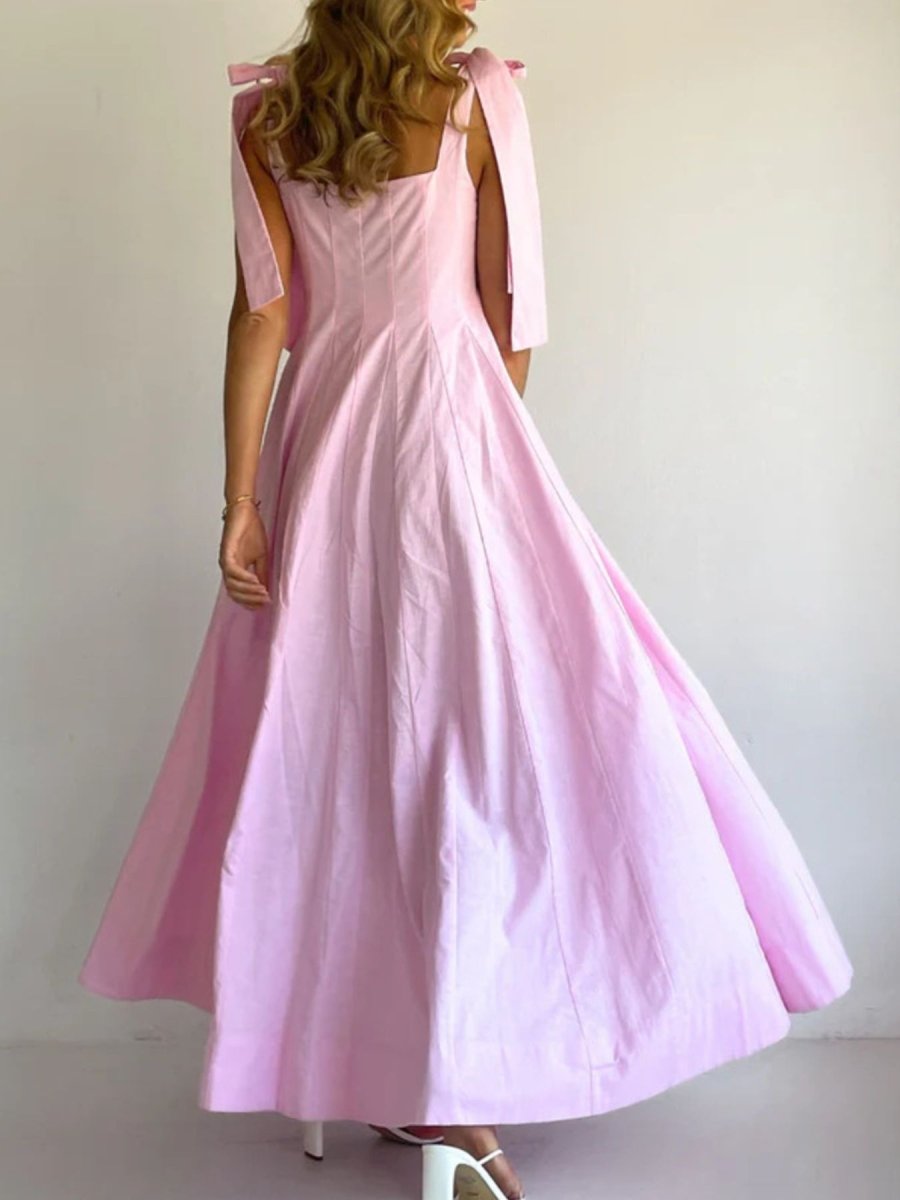 Gradient Tie Shoulder Maxi Dress - Brick + Boho