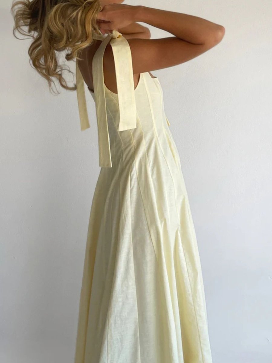 Gradient Tie Shoulder Maxi Dress - Brick + Boho