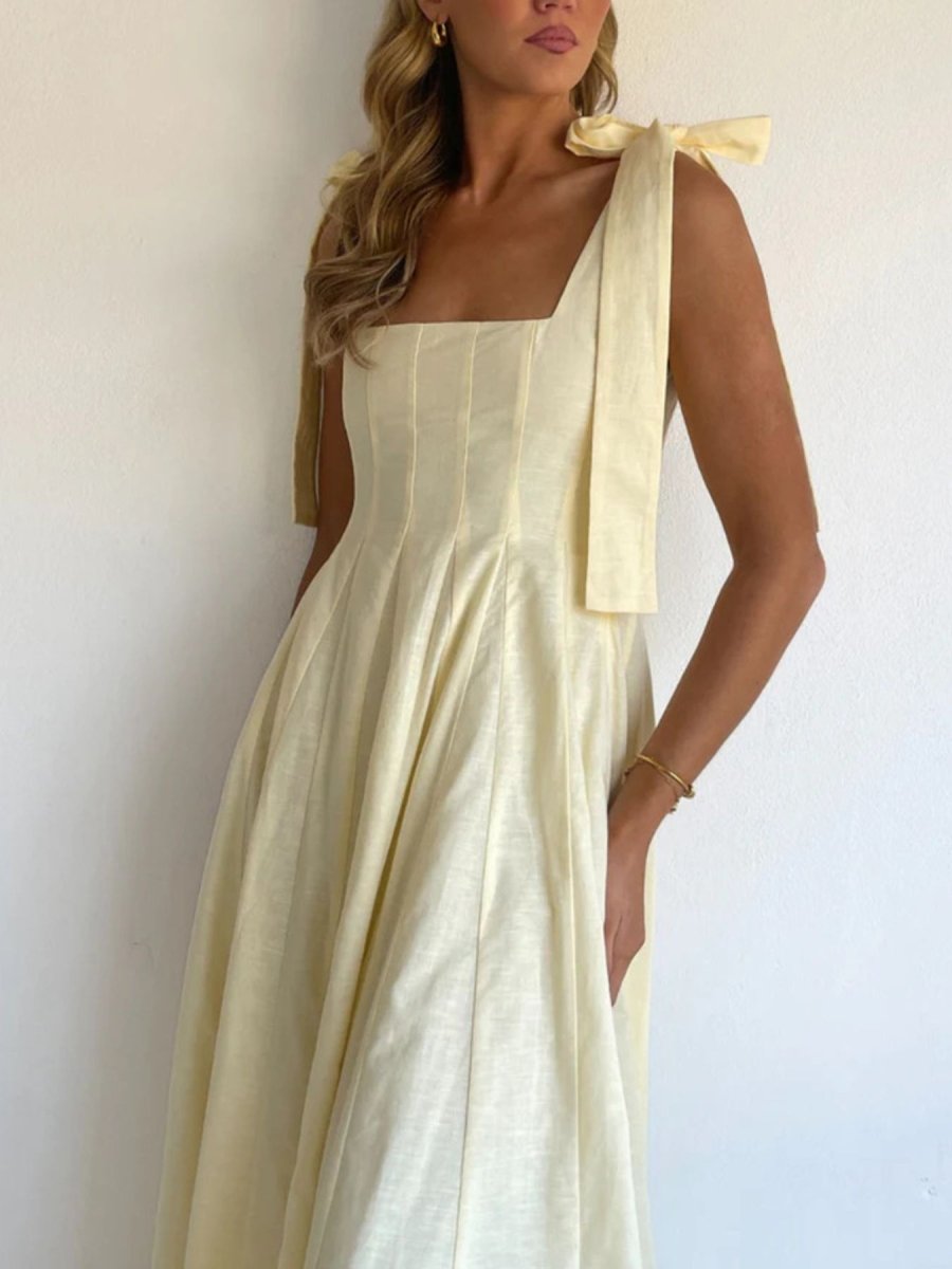 Gradient Tie Shoulder Maxi Dress - Brick + Boho
