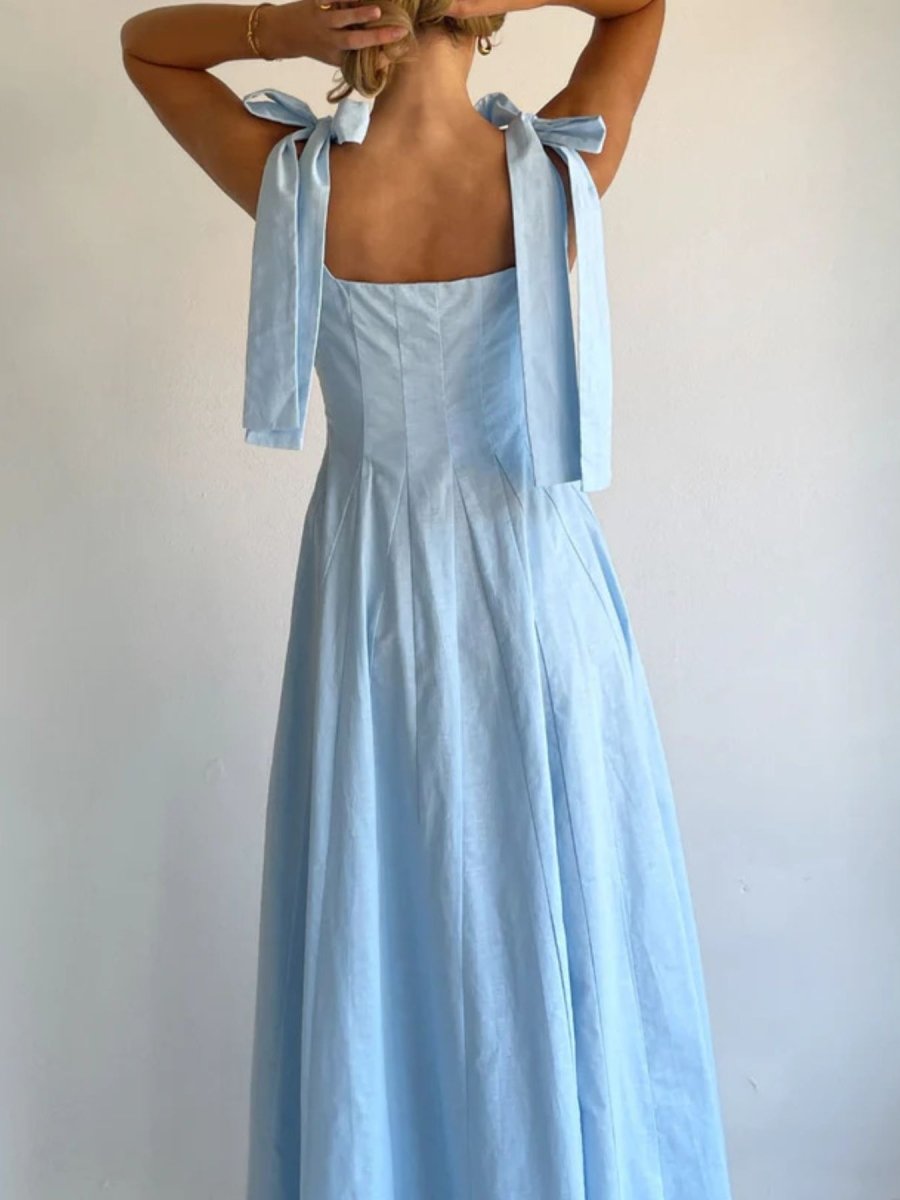 Gradient Tie Shoulder Maxi Dress - Brick + Boho