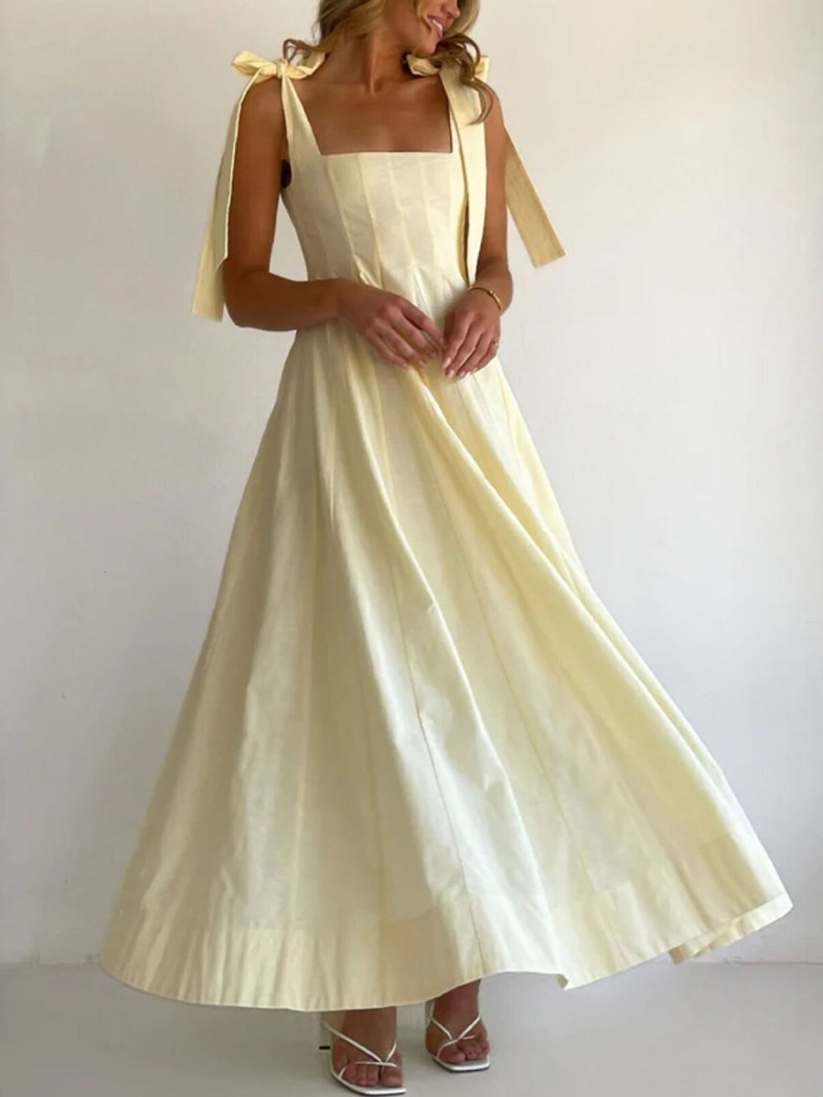 Gradient Tie Shoulder Maxi Dress - Brick + Boho