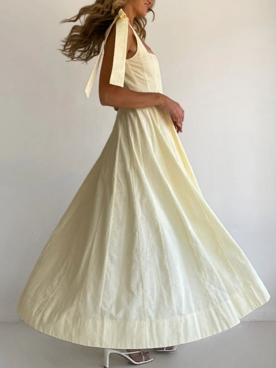 Gradient Tie Shoulder Maxi Dress - Brick + Boho