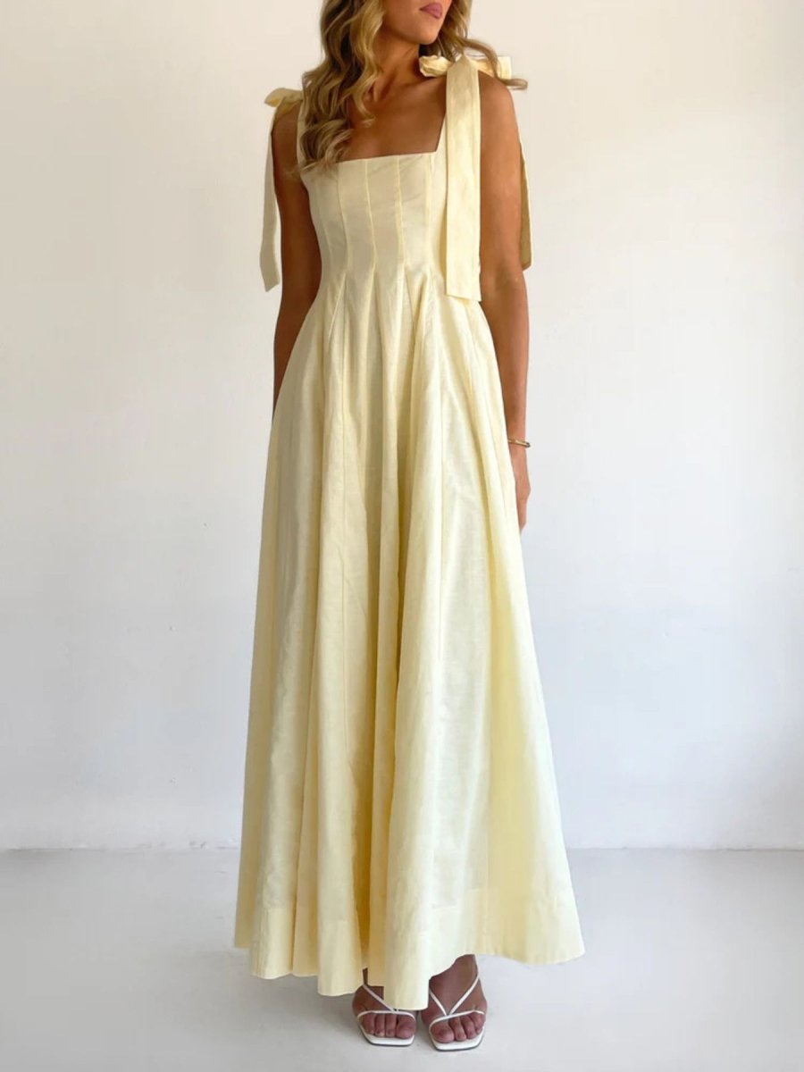 Gradient Tie Shoulder Maxi Dress - Brick + Boho