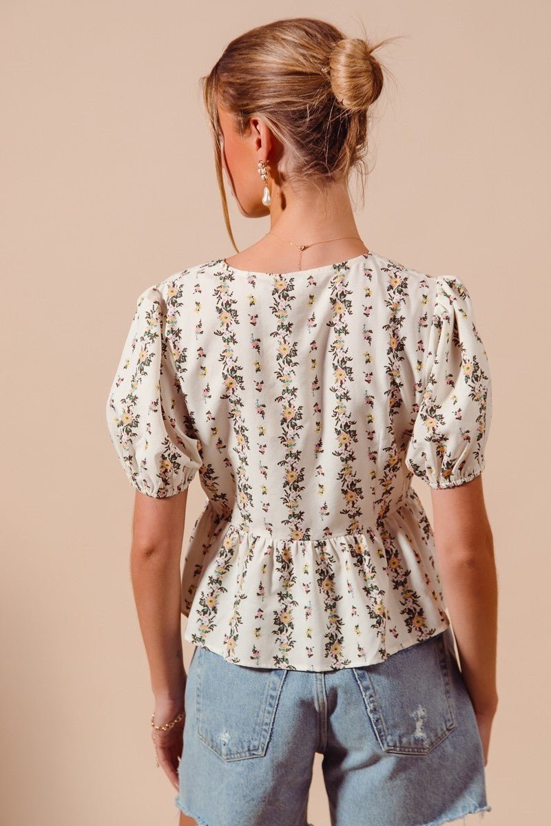 Grandma's Closet Tie Top - Brick + Boho