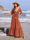 Granite Tiered Maxi - Brick + Boho