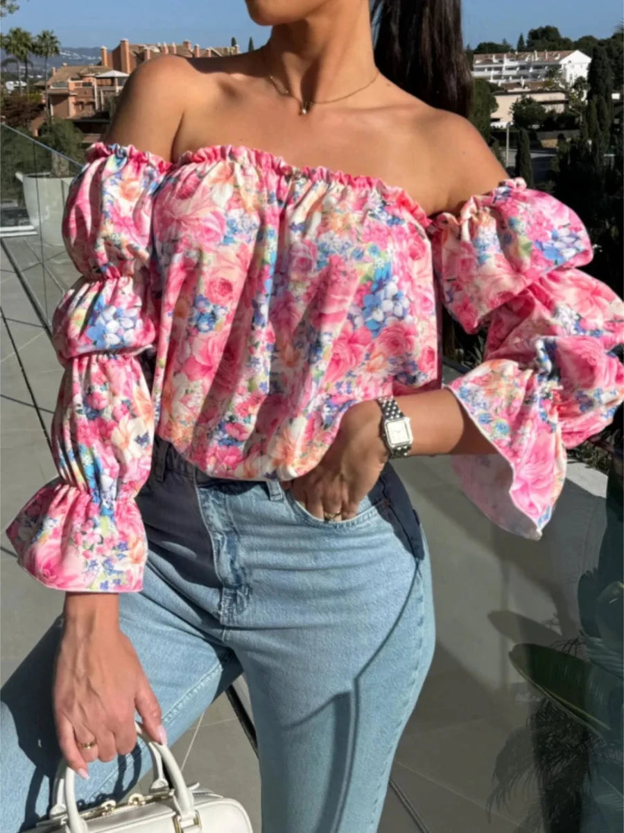 Grounded Ruffled Blouse - Brick + Boho