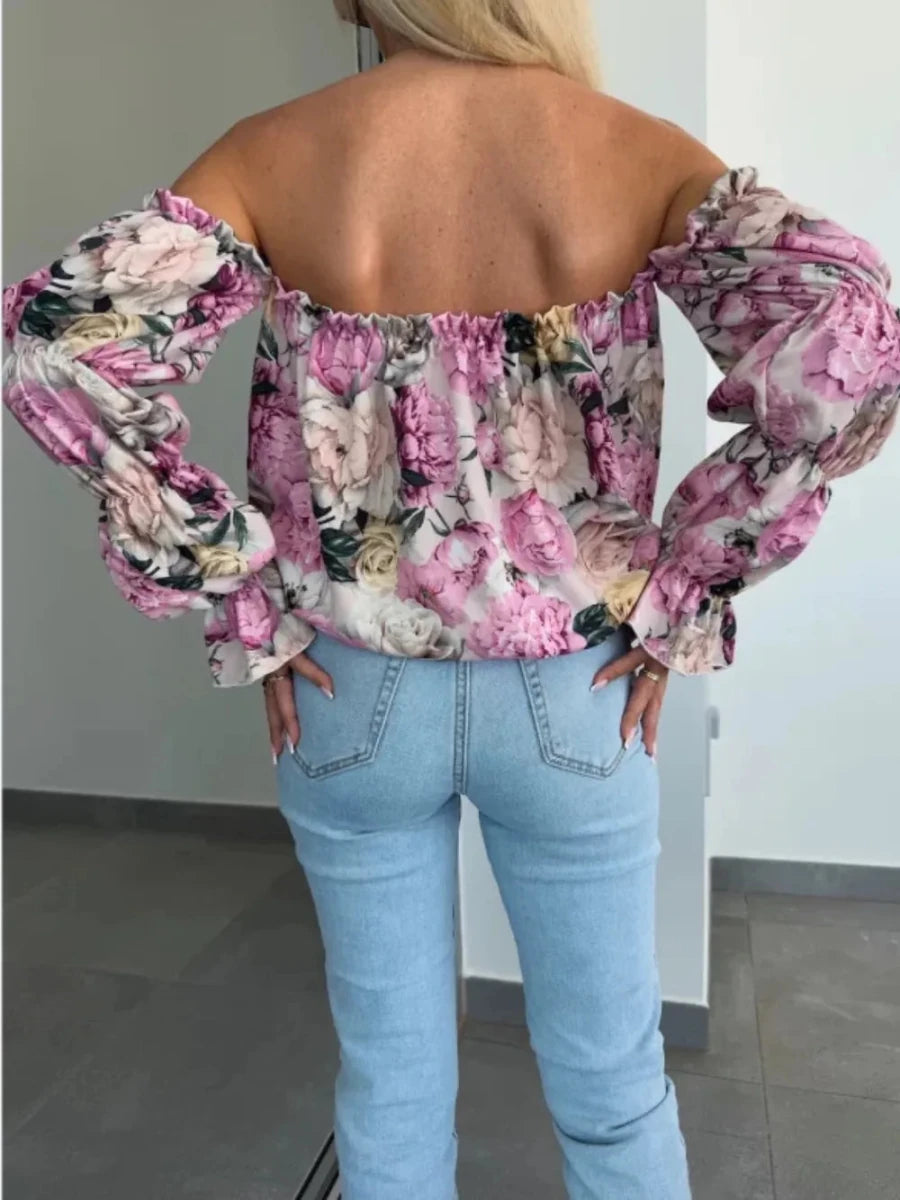 Grounded Ruffled Blouse - Brick + Boho