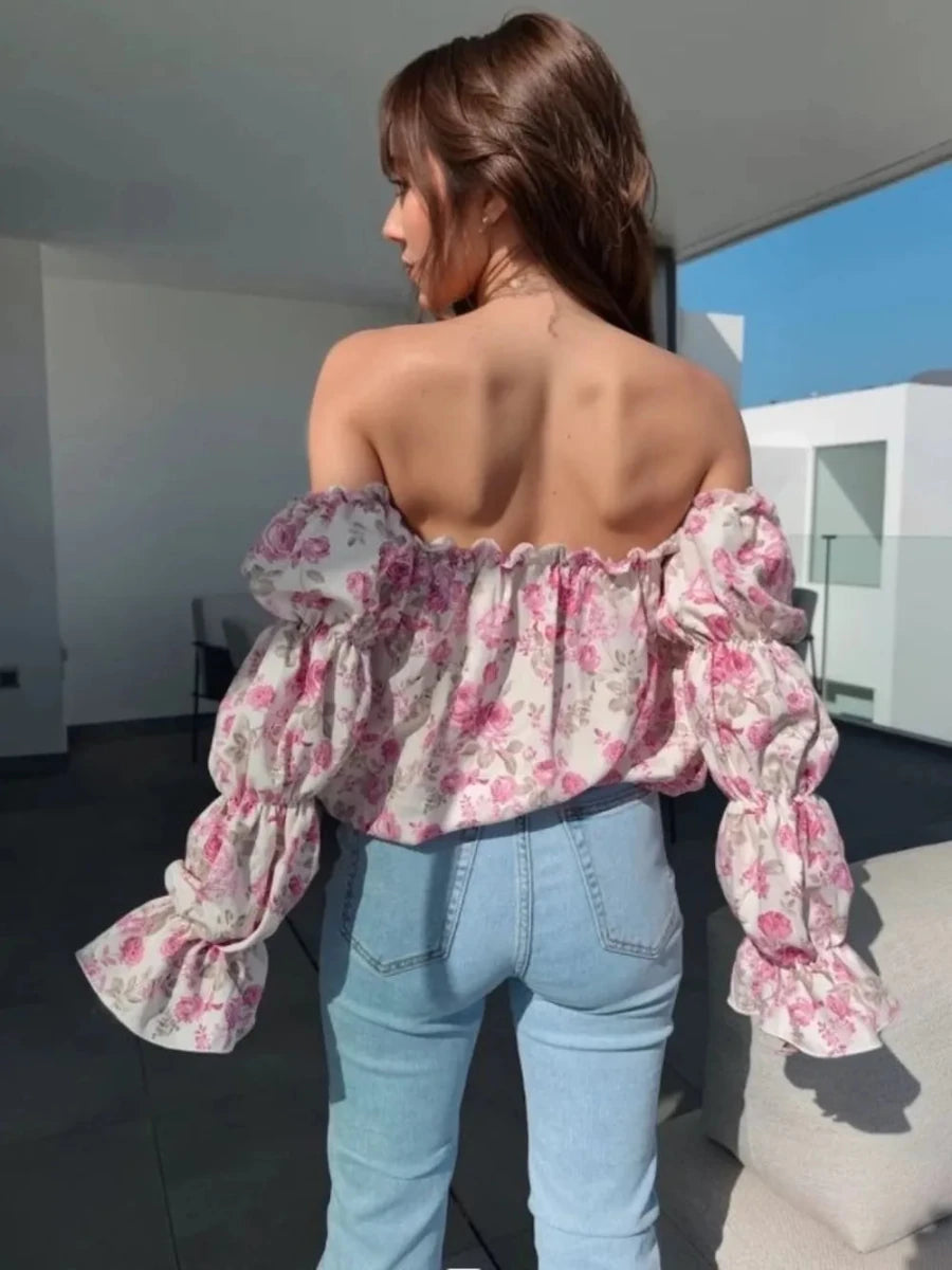 Grounded Ruffled Blouse - Brick + Boho