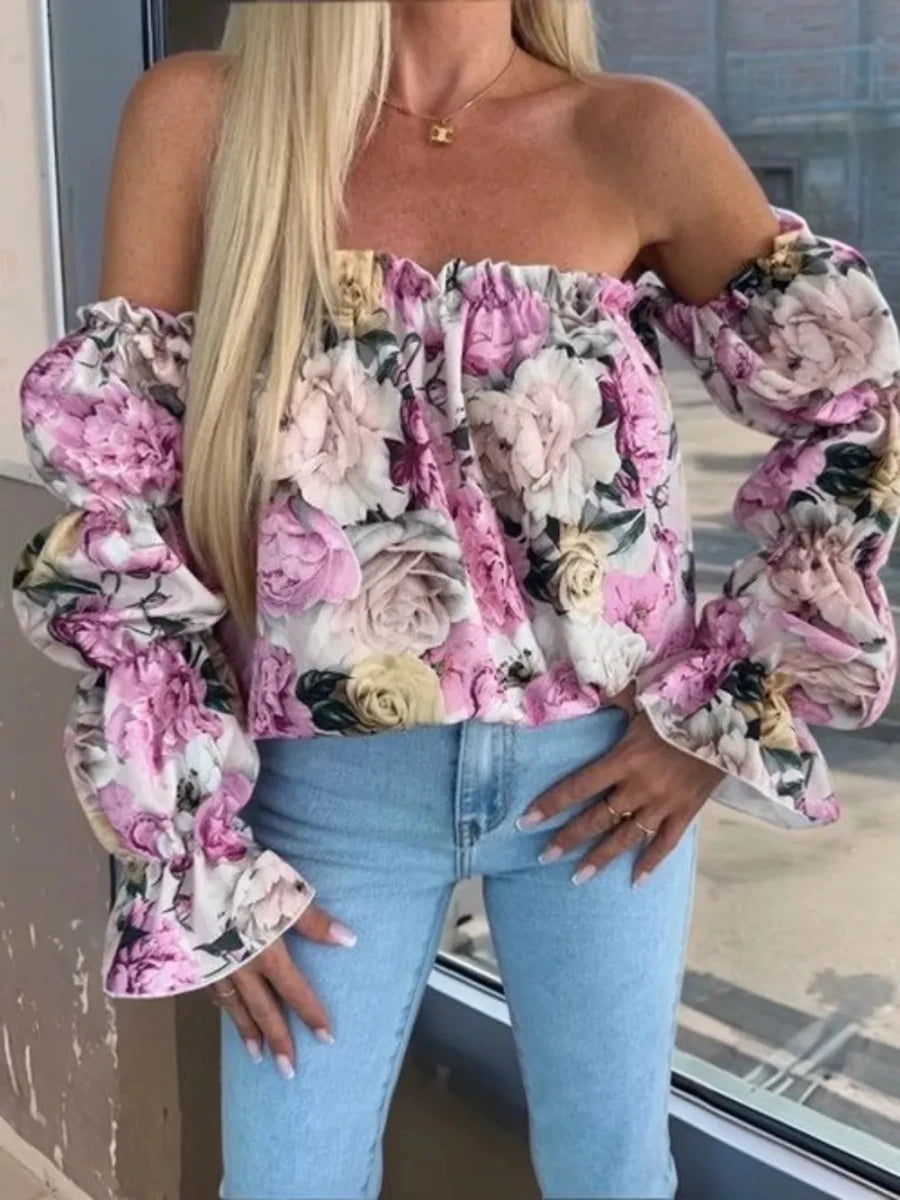 Grounded Ruffled Blouse - Brick + Boho