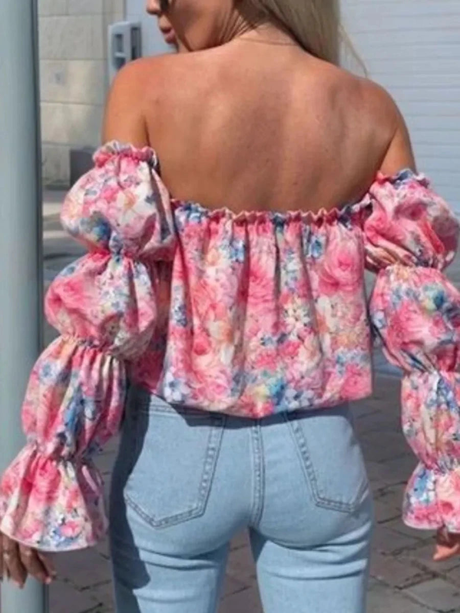 Grounded Ruffled Blouse - Brick + Boho