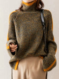 Hendrix Contrast Knit - Brick + Boho