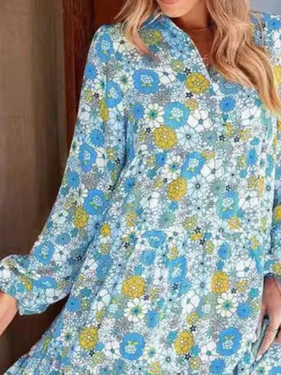 Hendrix Tiered Midi - Brick + Boho