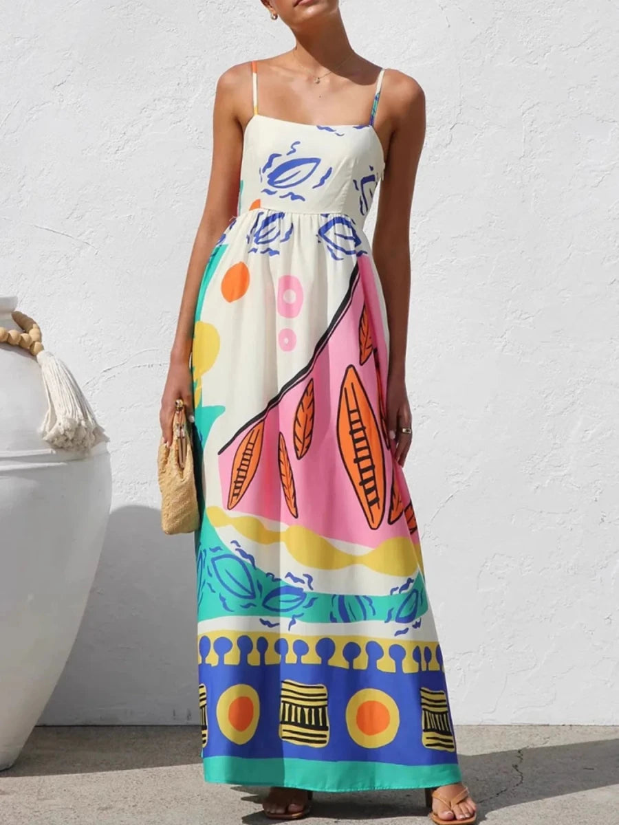 Highland Tiered Ruffle Maxi - Brick + Boho