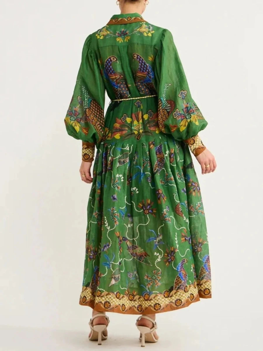 Horizon Print Lantern Maxi - Brick + Boho