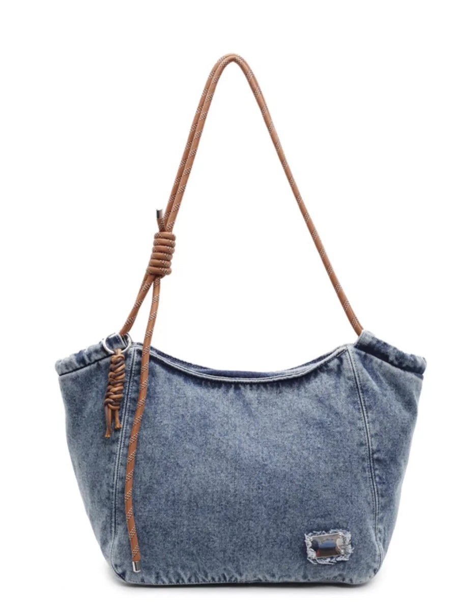 Intricate Rope Horizon Bag - Brick + Boho
