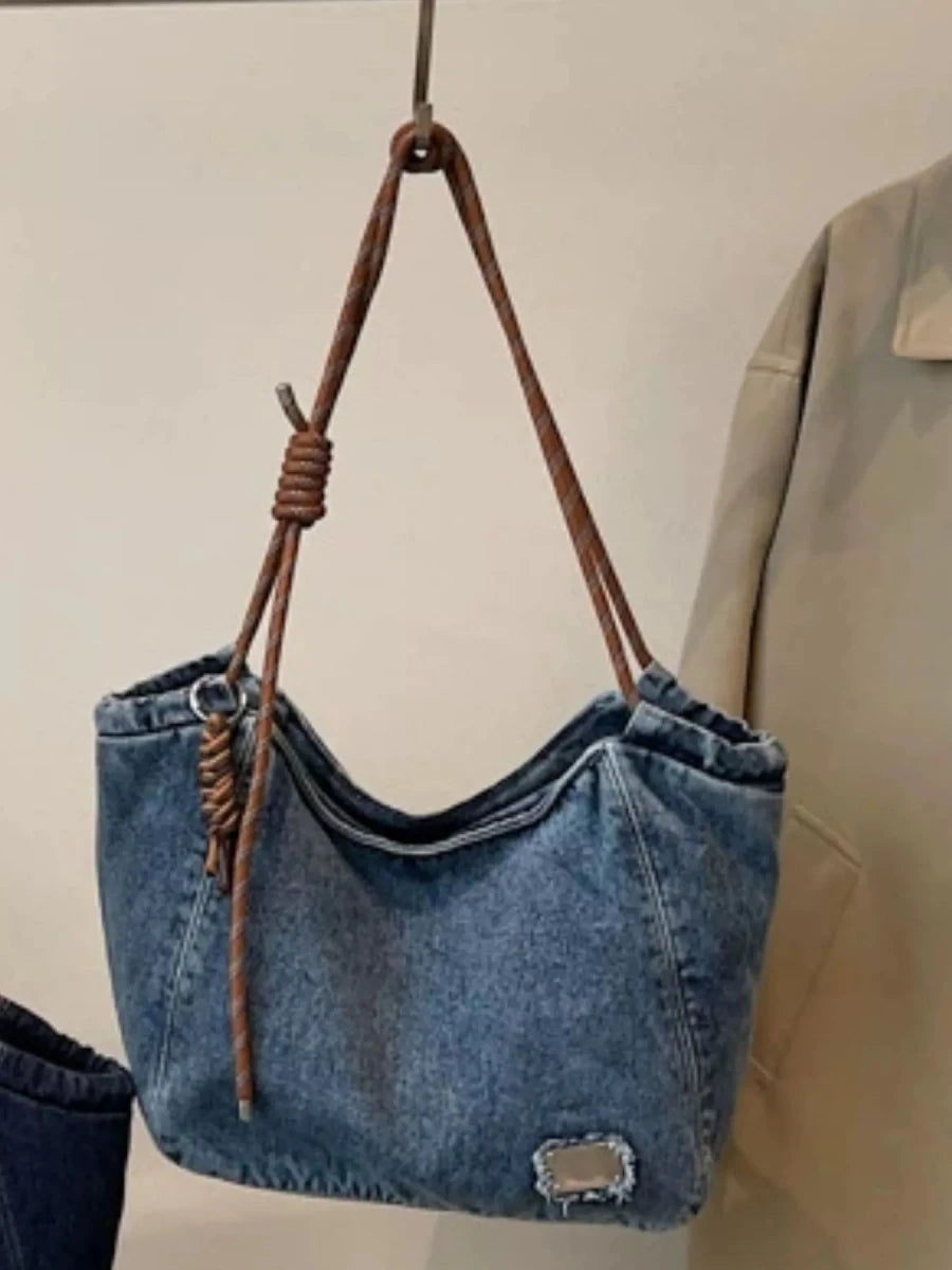 Intricate Rope Horizon Bag - Brick + Boho