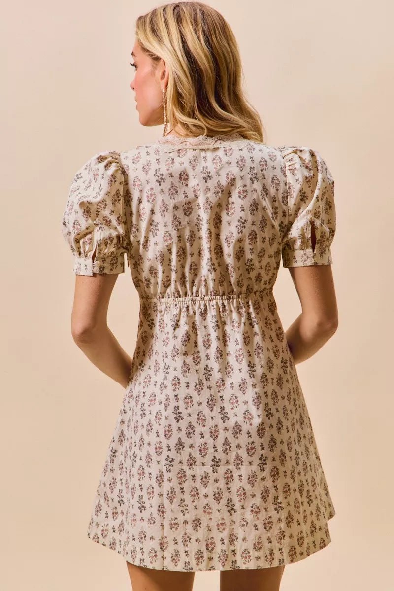 Joni Lace Mini Dress - Brick + Boho