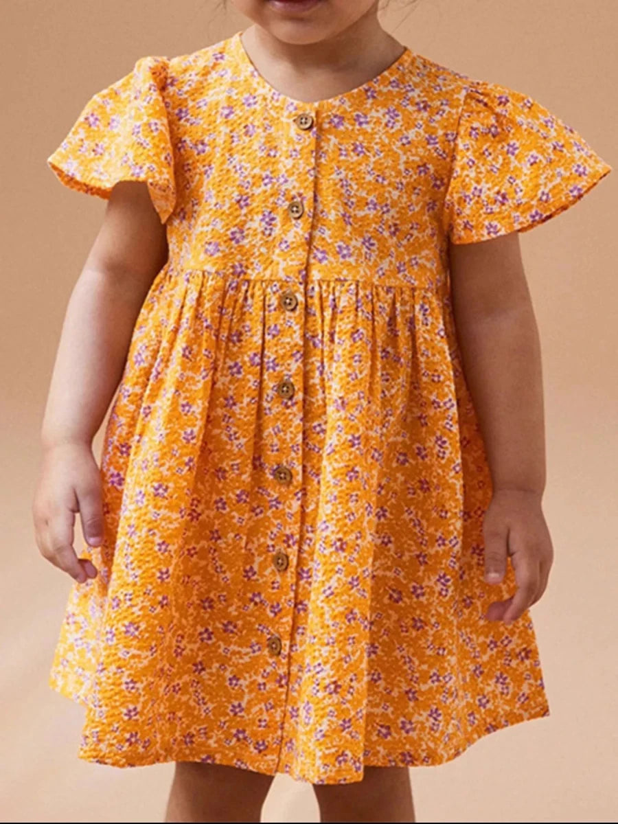 Jute Flutter Dress - Brick + Boho