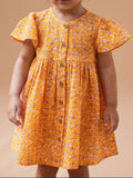 Jute Flutter Dress - Brick + Boho