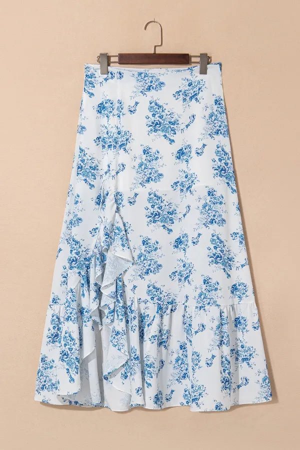 Kilim Tiered Mini Skirt - Brick + Boho