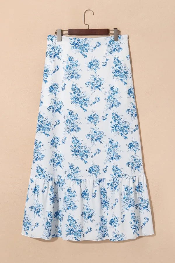 Kilim Tiered Mini Skirt - Brick + Boho