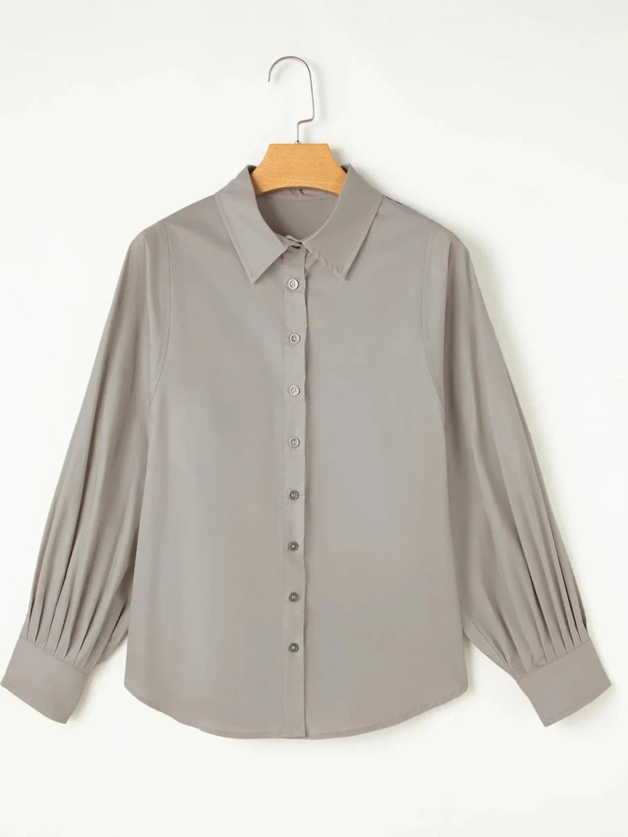 Knotted Cotton Blouse - Brick + Boho