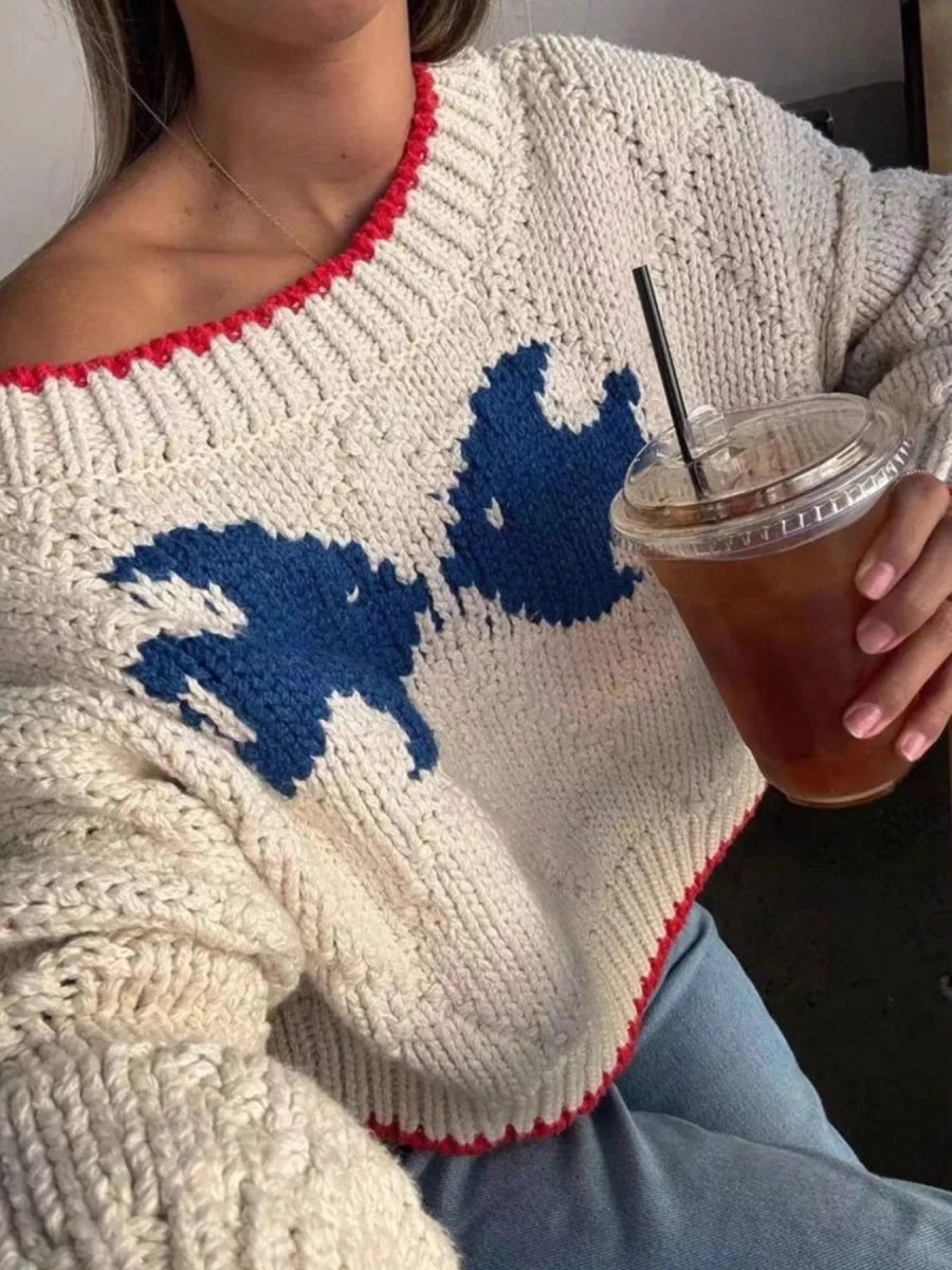 Lakeside Lounge Fish Knit - Brick + Boho