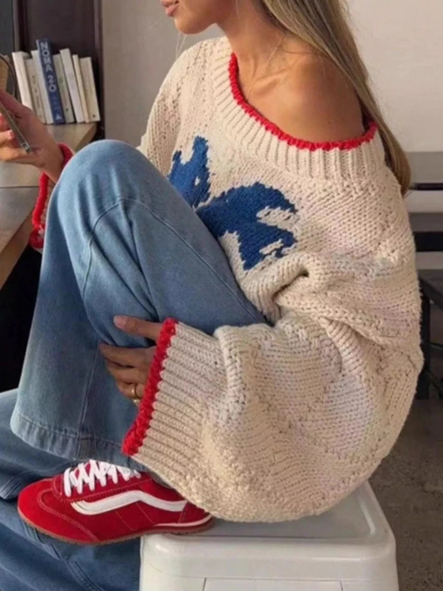 Lakeside Lounge Fish Knit - Brick + Boho
