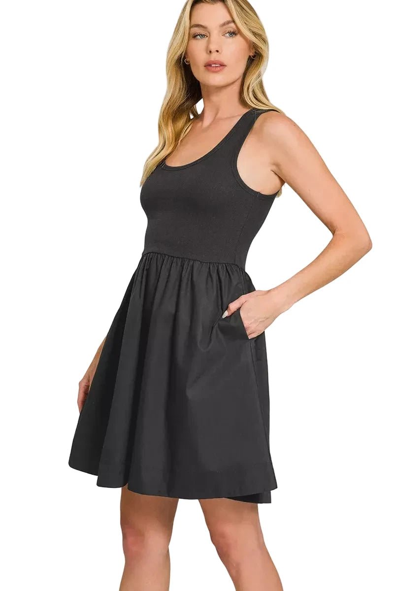 Little Black Mini Dress - Brick + Boho