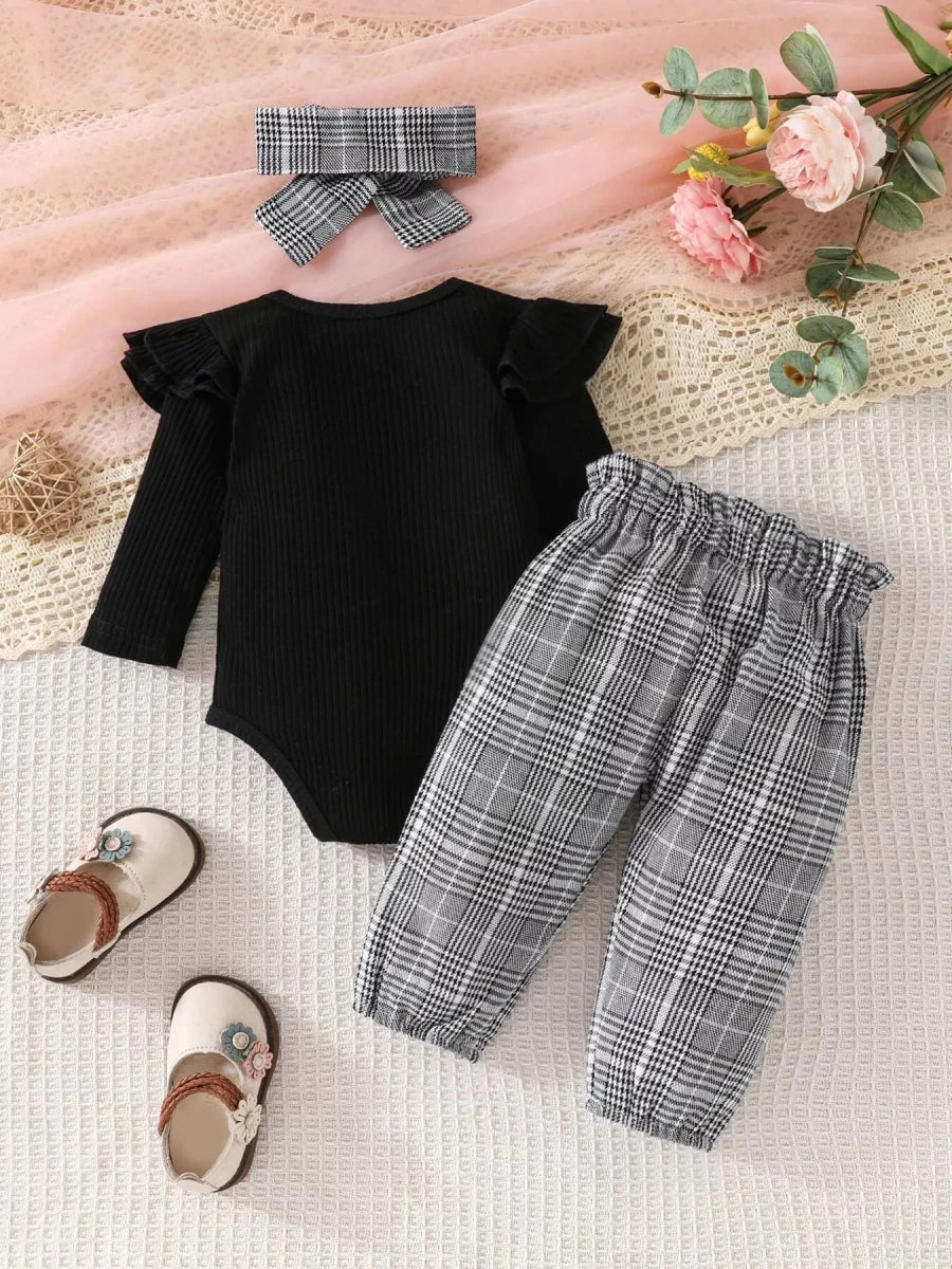 Little Explorer Plaid Trio - Brick + Boho