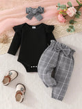 Little Explorer Plaid Trio - Brick + Boho
